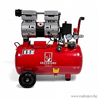Compresor de aer silențios fără ulei Greenyard 24l / 550W / 0.55CP 