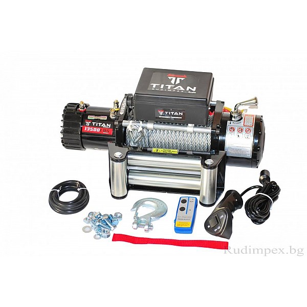 Troliu Titan 13500 LB (6136 kg) 12V – Troliu electric pentru Jeep și asistență rutieră