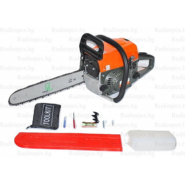 ferăstrău cu lanț - ferăstrău pentru lemn GREENYARD BCCS5200 - șină 52 cm / 40 cm - Garanție 1 an