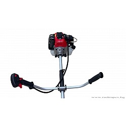 Mașină de tuns iarba puternică GREENYARD - 52 cmc - 1,64 kW cu tijă detașabilă - fir - lamă cu trei dinți - șa - lamă circulară - curea - ulei - GY521652-2