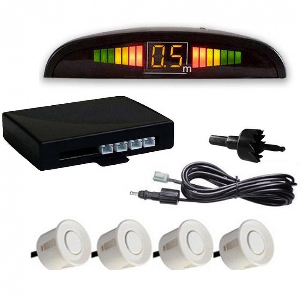 Parktronic cu 4 senzori - senzori argintii